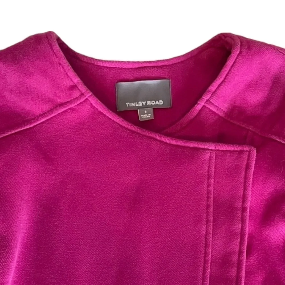 Tinley Road Pink Moto Blazer Warm Barbiecore Jacket Size S